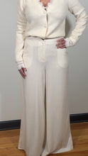 Load image into Gallery viewer, Linen Blend Pleated Wide Leg Pants