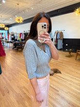 Load image into Gallery viewer, Cashmere Blend Pointelle Polo