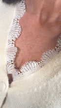 Load image into Gallery viewer, Lace Trim V-Neck Cardigan