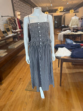 Load image into Gallery viewer, Black & Cream Gingham Button-Front Maxi Skirt