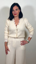 Load image into Gallery viewer, Lace Trim V-Neck Cardigan