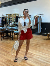 Load image into Gallery viewer, High Rise Linen Shorts