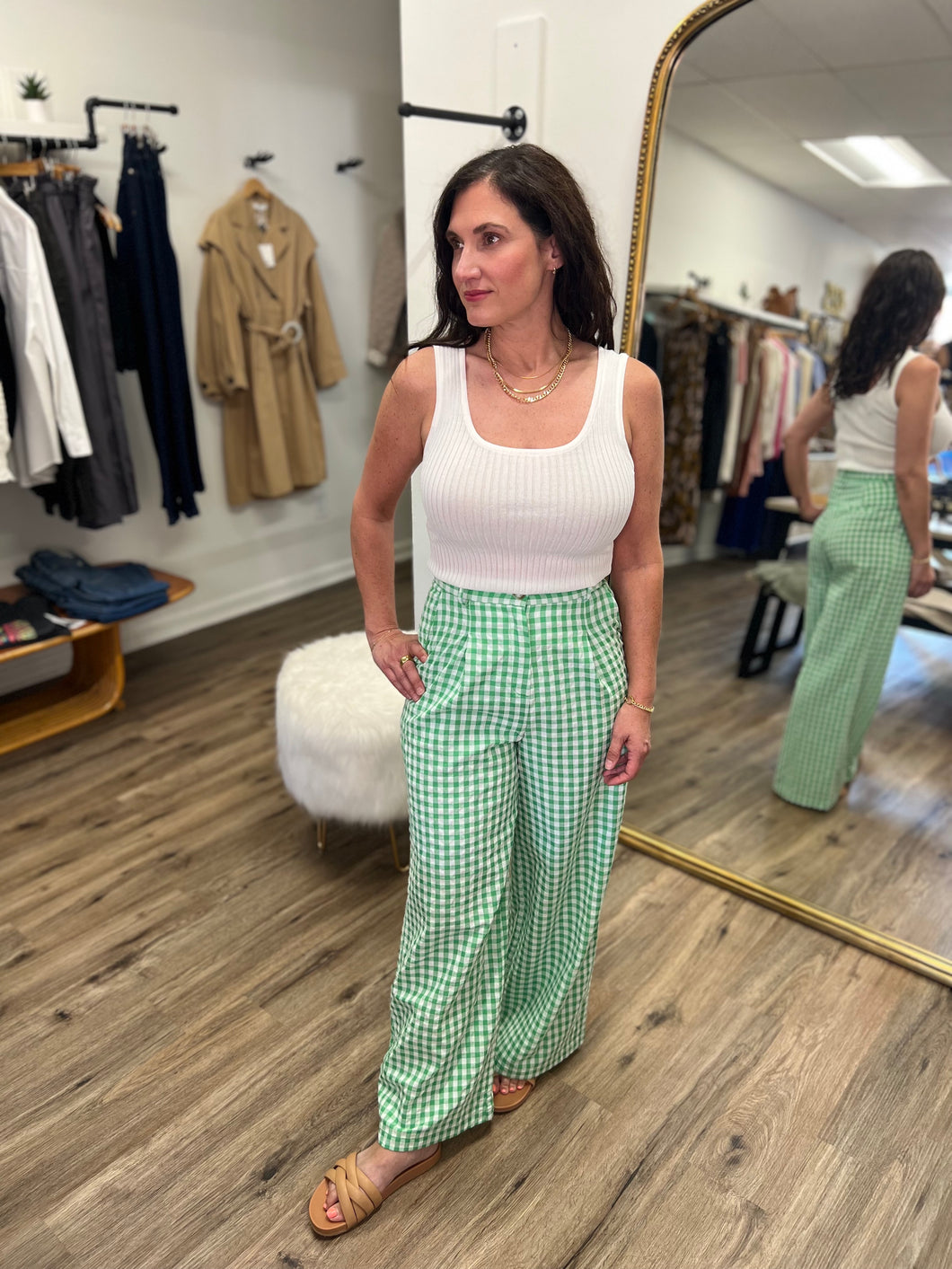 Garden Party Gingham Trousers