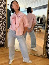 Load image into Gallery viewer, Striped Bow Blouse