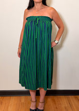 Load image into Gallery viewer, Ink + Alloy Navy &amp; Kelly Green Striped Maxi Skirt
