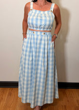 Load image into Gallery viewer, Gingham Midi Skirt
