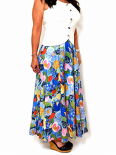 Load image into Gallery viewer, Abstract Floral Maxi Skirt
