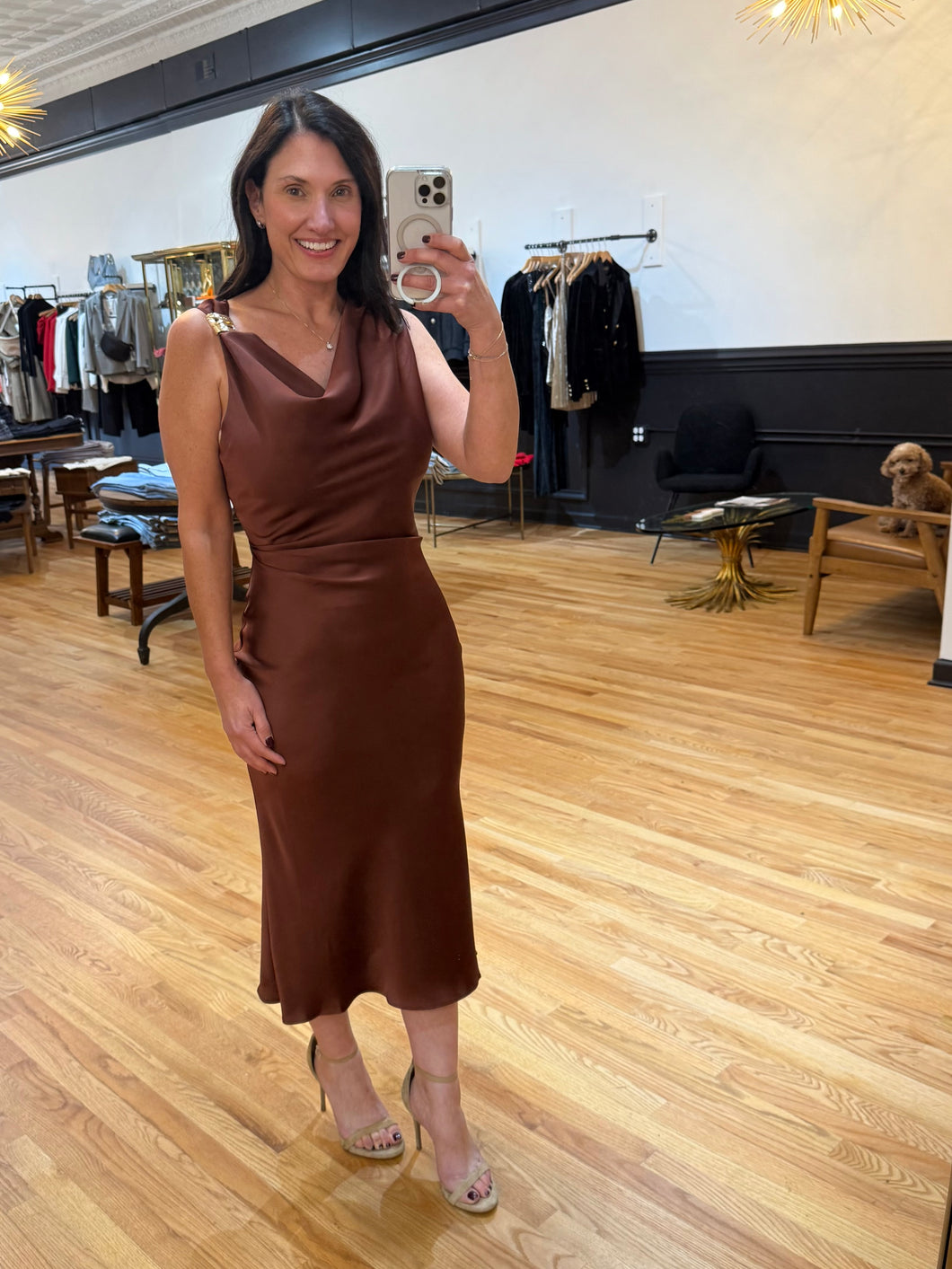 Satin Midi Dress