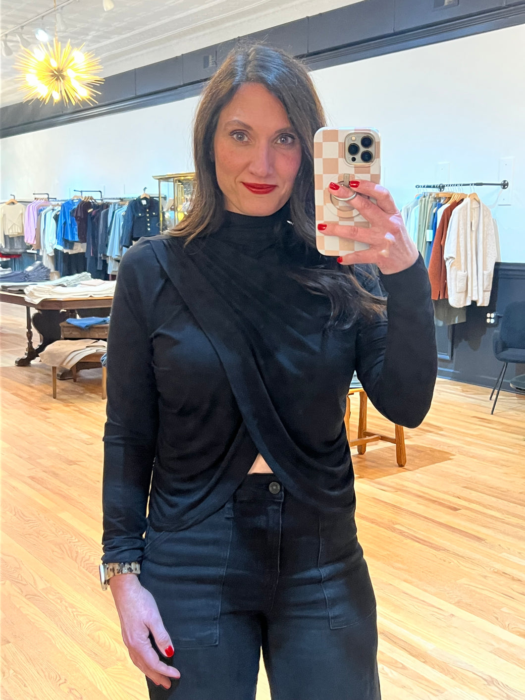 Lana Drape Front Top