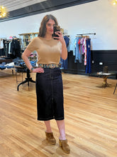 Load image into Gallery viewer, Dark Denim Midi Skirt
