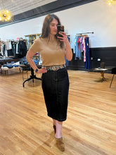 Load image into Gallery viewer, Dark Denim Midi Skirt
