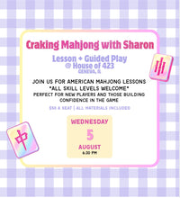 Load image into Gallery viewer, Craking Mahjong with Sharon: Lesson + Guided Play
