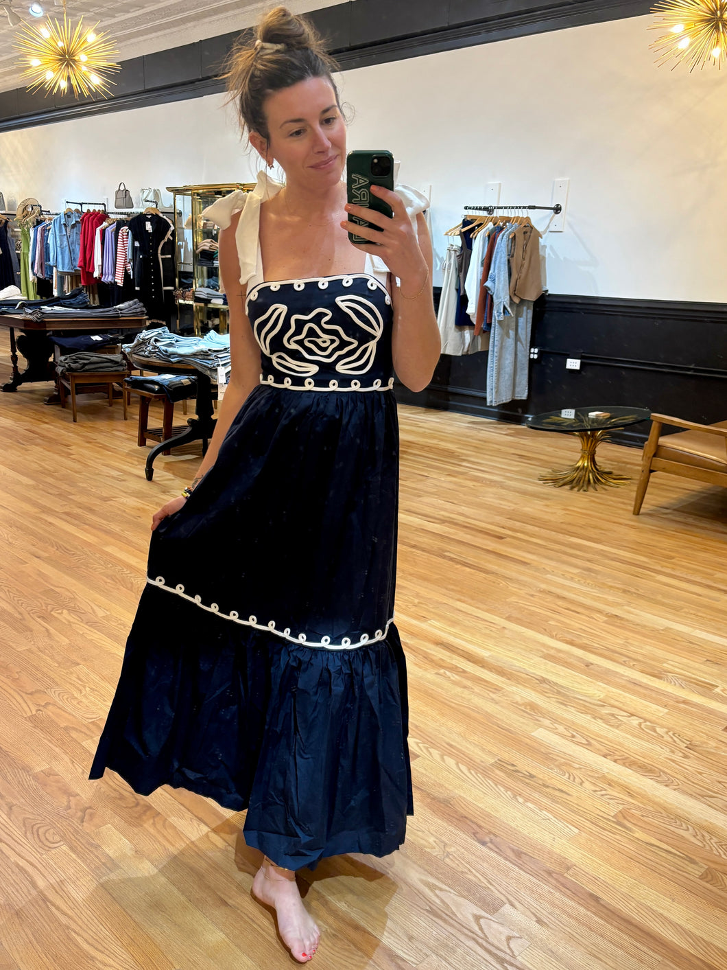 Floral Embroidered Maxi Dress