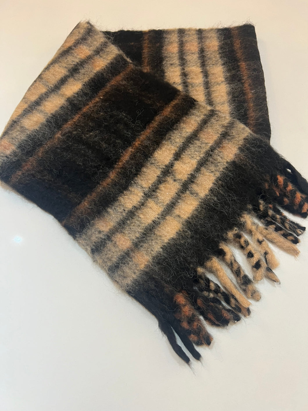 Brushed Plaid Scarf