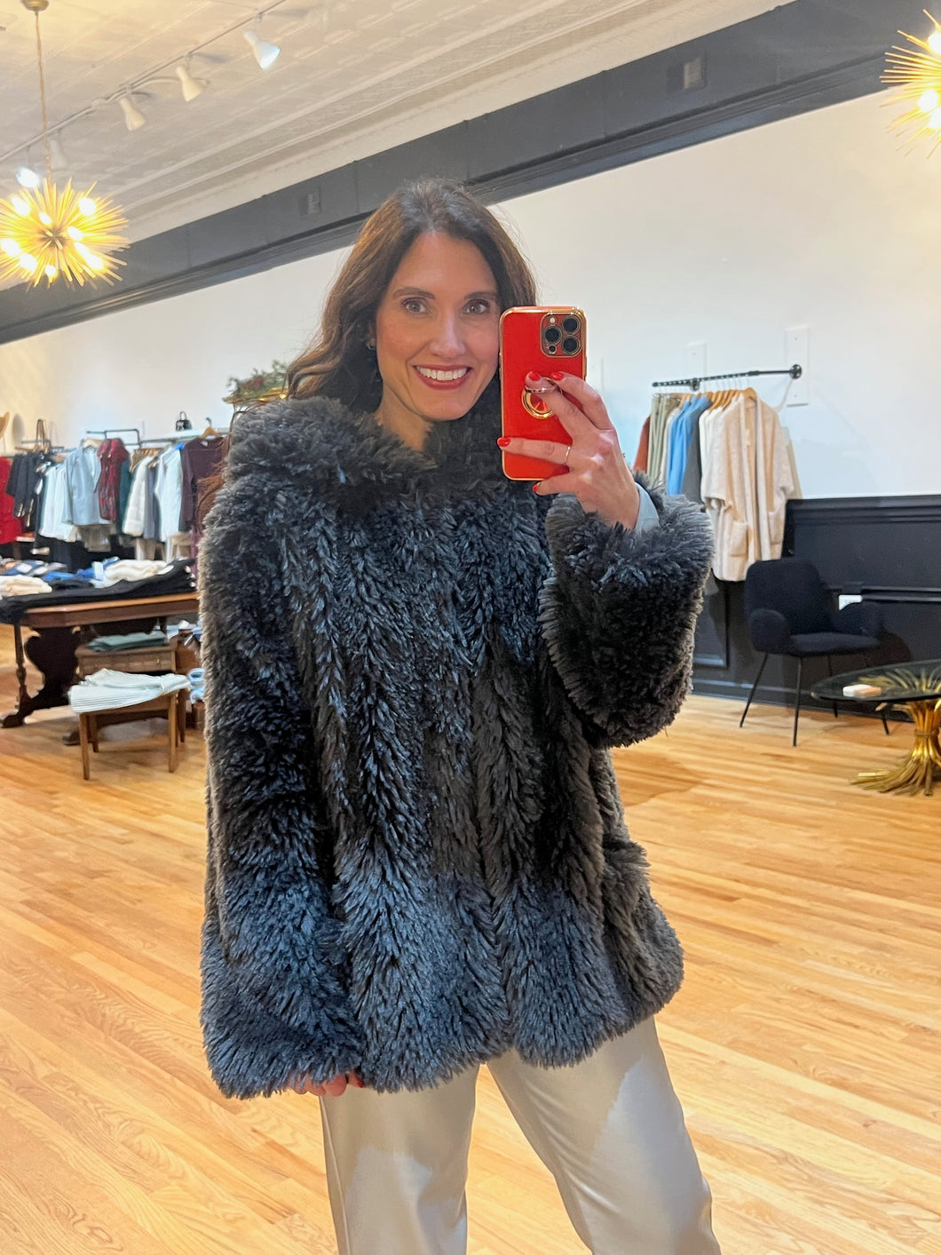 Shaggy Faux Fur Jacket