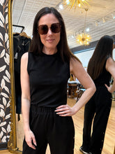Load image into Gallery viewer, Ribbed crewneck tank in black and chocolate brown — House of 423 Geneva IL
