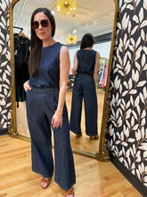 Load image into Gallery viewer, Button Back Sleeveless Denim Top
