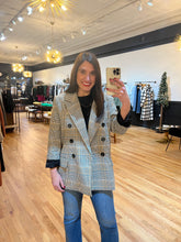 Load image into Gallery viewer, Oversized Plaid Blazer
