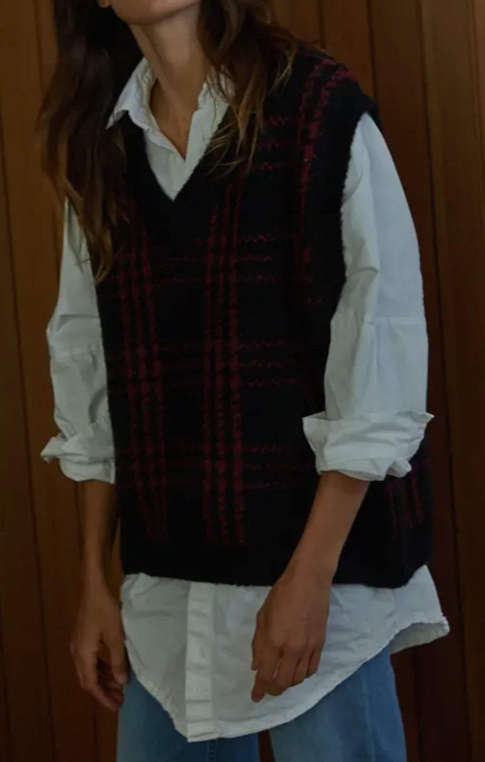 Plaid Sweater Vest