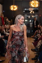 Load image into Gallery viewer, Strapless Organza Floral Maxi
