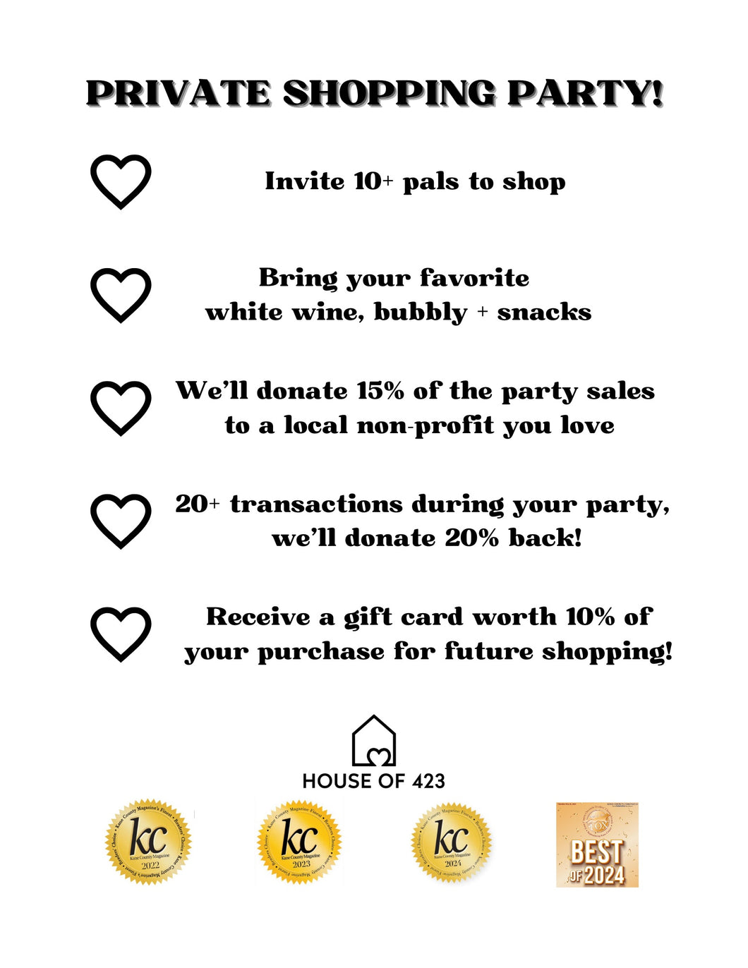 Private Shopping Party
