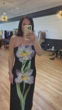 Load and play video in Gallery viewer, 3D Floral Strapless Dress House of Colour Verified Winter
