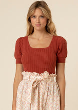 Load image into Gallery viewer, Brique Pointelle Knit Top
