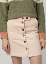 Load image into Gallery viewer, Creme Corduroy Skirt
