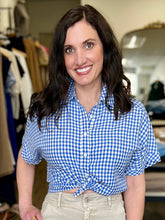 Load image into Gallery viewer, Calie Gingham Button-Up
