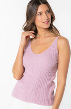 Load image into Gallery viewer, Lilac Ribbed Knit Tank
